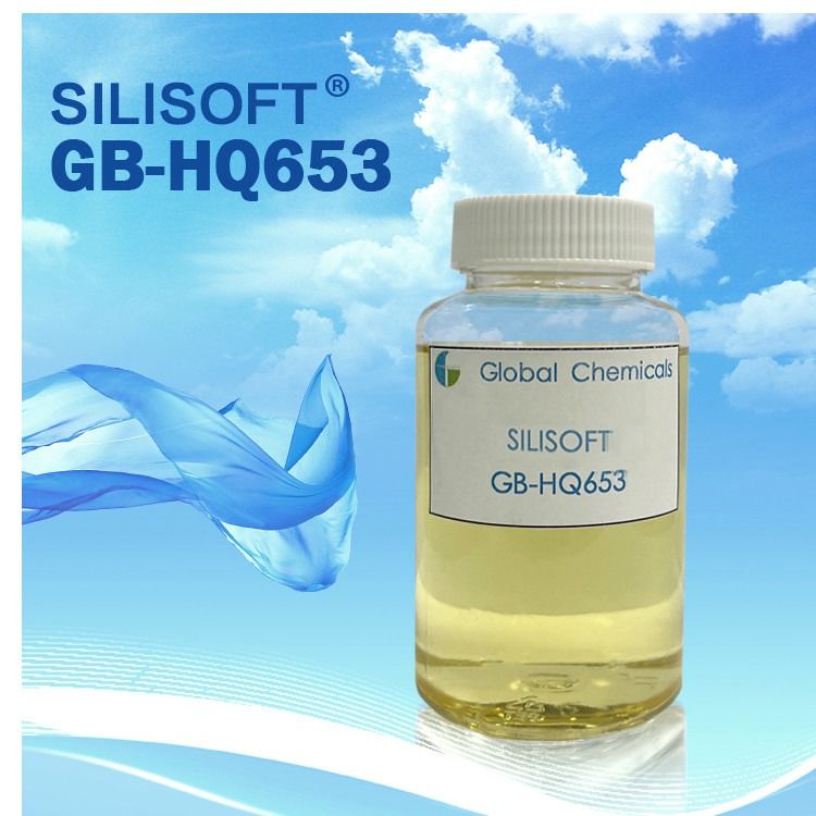 فیبر شیمیایی سیلیکون رطوبت سیلیکون SILISOFT GB-HQ653 با زرد شدن کم بدون تاثیر بر سایه پارچه