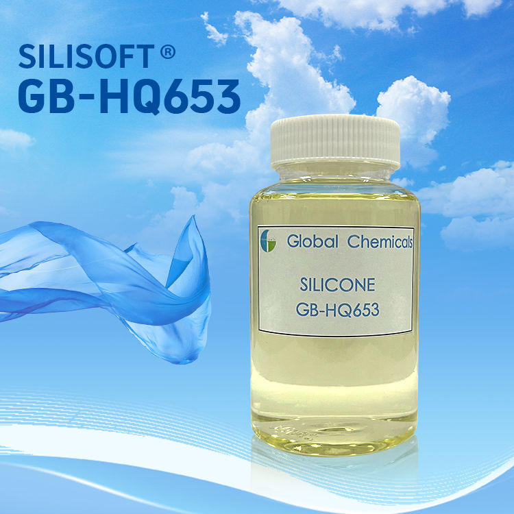 الیاف شیمیایی نرم و کرکی سیلیکون SILISOFT GB-HQ653 با زردی کم و بدون تأثیر بر رنگ پارچه