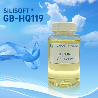 سیلیکون هیدروفیلیک با غلظت بالا SILISOFT GB-HQ119 برای پایان دادن به دسته از پارچه های بافنی و T / C بافنی