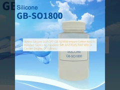 آمینو سیلیکون SILISOFT GB-SO1800 به پنبه و پارچه های مخلوط آن یک احساس نرم و موی عالی با درجه ای از پر بودن می دهد
