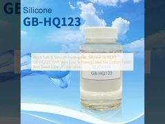 بلوک سیلیکون نرم و صاف هیدروفیلیک SILISOFT GB-HQ123 با زرد شدن بسیار کم برای پارچه پنبه و حوله استفاده می شود