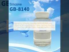 هیدروفیلیک سفت شدن SILISOFT GB-8140، زرد شدن کم، خود-مبلش برای پنبه، فیبر مصنوعی ((به عنوان مثال PET) و پارچه های مخلوط آنها، به ویژه برای پارچه های پوشیدن مردان