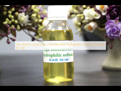 مایع زرد تیره با غلظت بالا نرم کننده کتیونیک هیدروفیلیک PE-100