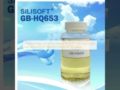 فیبر شیمیایی سیلیکون رطوبت سیلیکون SILISOFT GB-HQ653 با زرد شدن کم بدون تاثیر بر سایه پارچه