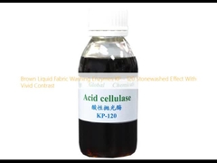 آنزیم های شستشوی پارچه مایع قهوه ای KP - 120 اثر شستشوی سنگ با کنتراست روشن