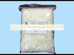 دانه های نرم کننده نونیونیک محلول در آب گرم دارای خواص زرد شدن کم است