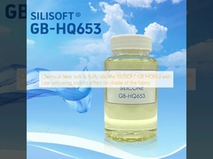 الیاف شیمیایی نرم و کرکی سیلیکون SILISOFT GB-HQ653 با زردی کم و بدون تأثیر بر رنگ پارچه